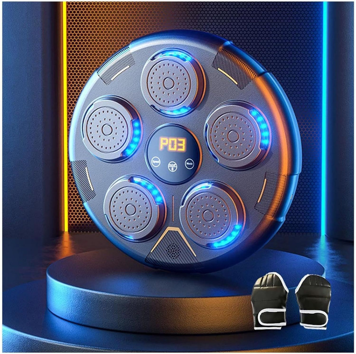 Musik-Boxmaschine – mit Boxhandschuhen, Bluetooth-Konnektivität
