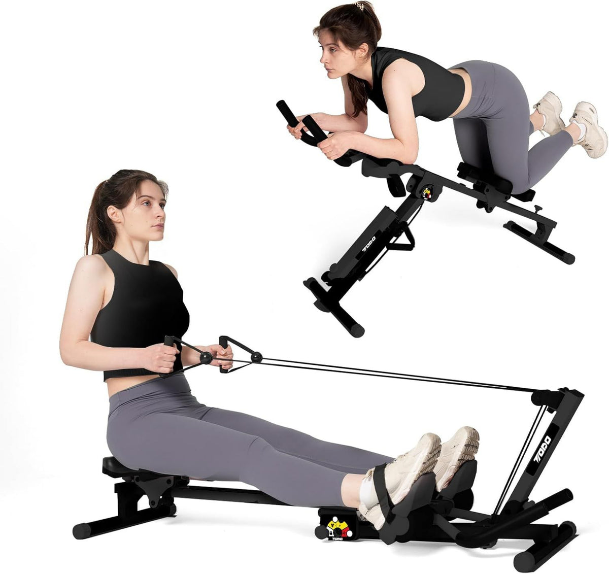 Rudergerät: Ganzkörpertraining, für zuhause, 120KG, TODO