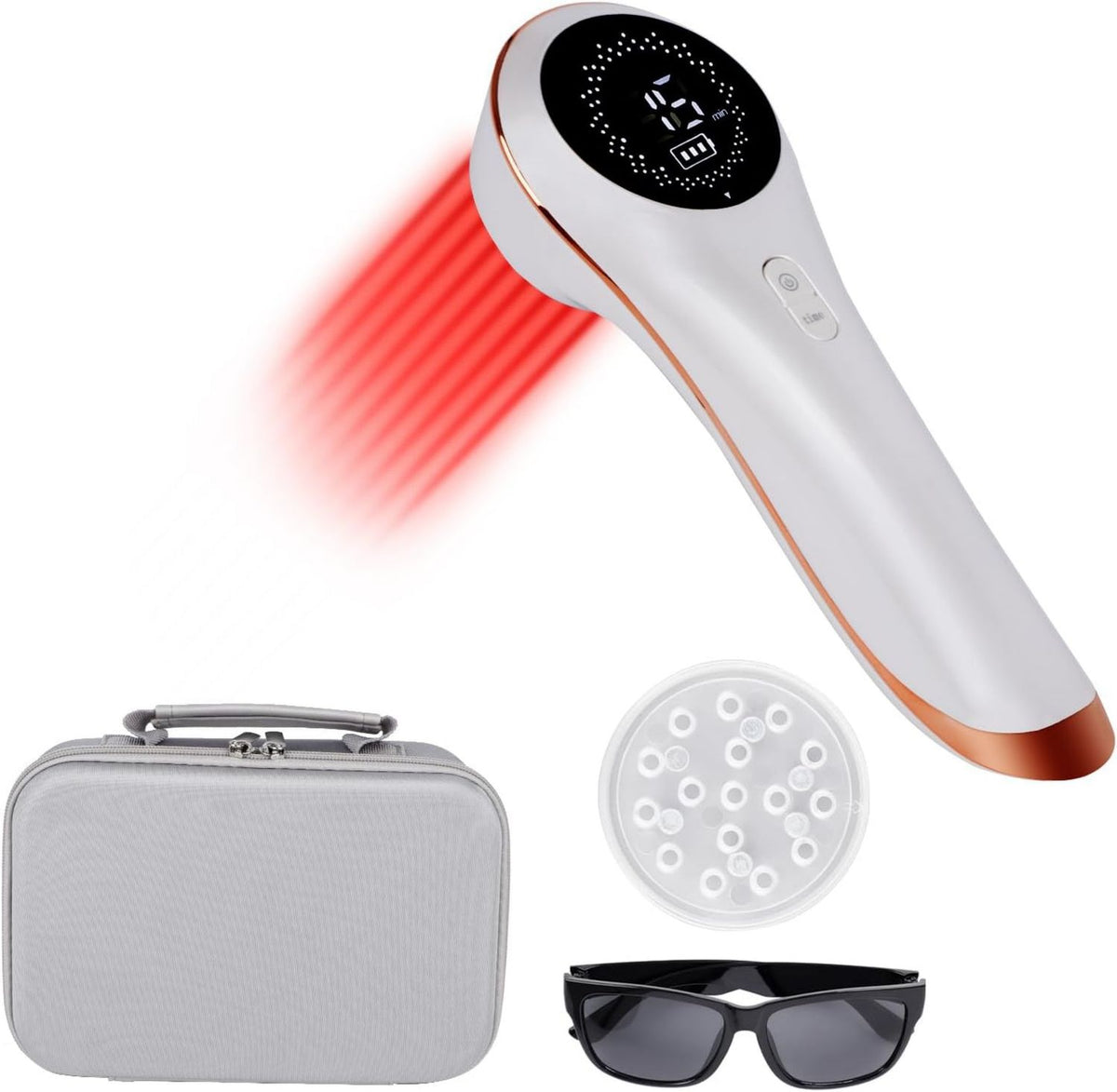 Kaltlaser-Therapiegerät für Menschen & Hunde: 650nm, 808nm