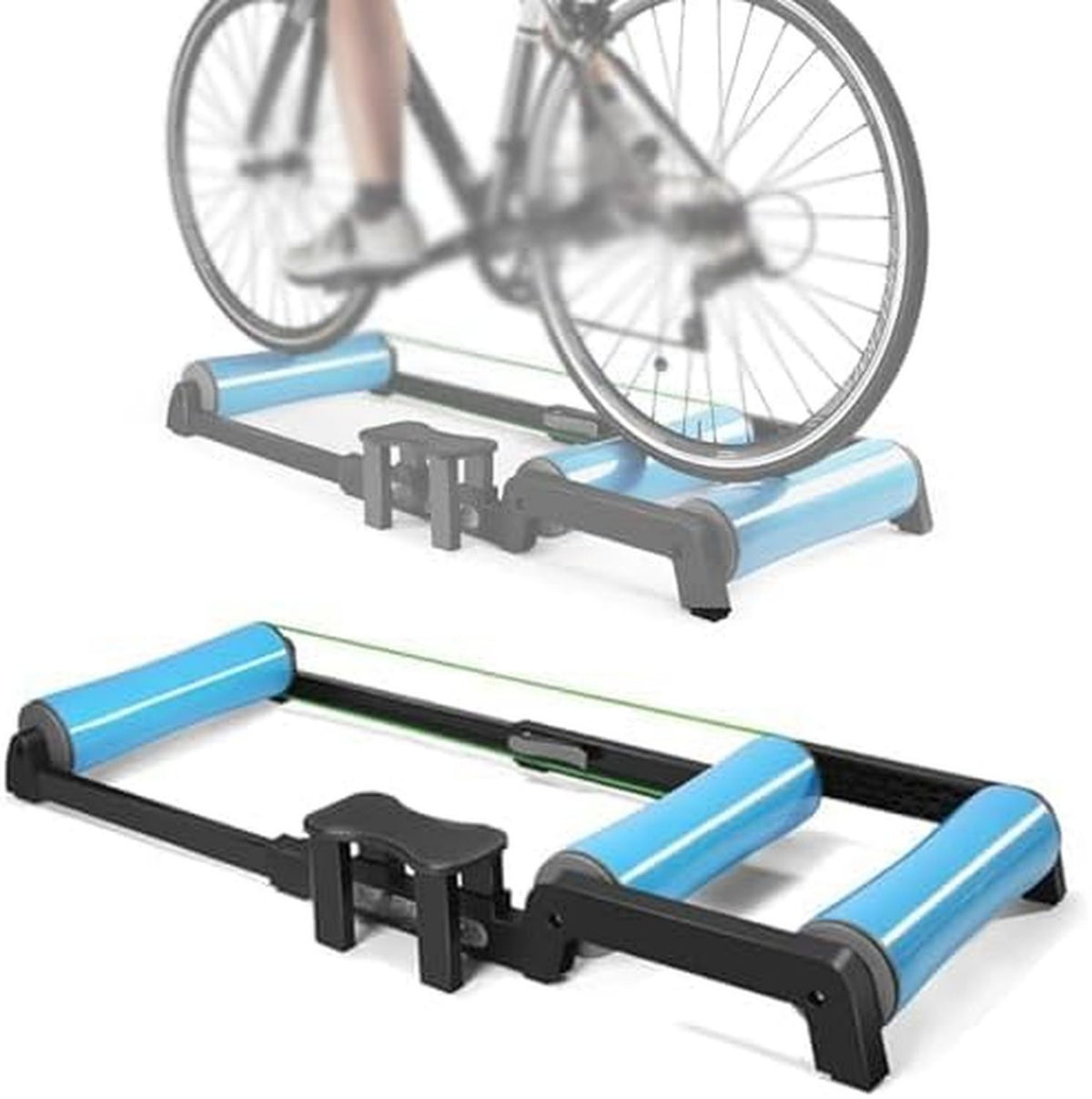 Heimtrainer - klappbar, verstellbar, mit Rollen, tragbar, 7 cm